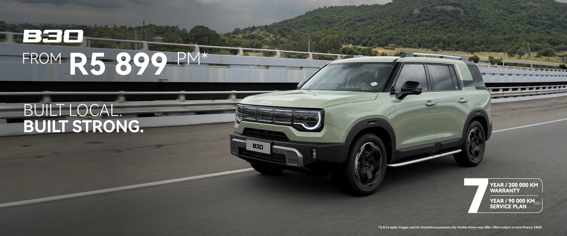 BAIC B30 Monthly Slider Banner