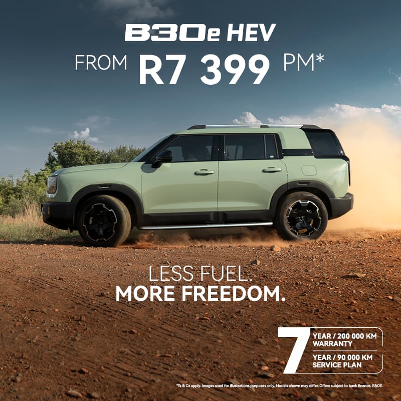 BAIC B30e HEV Monthly Slider Banner